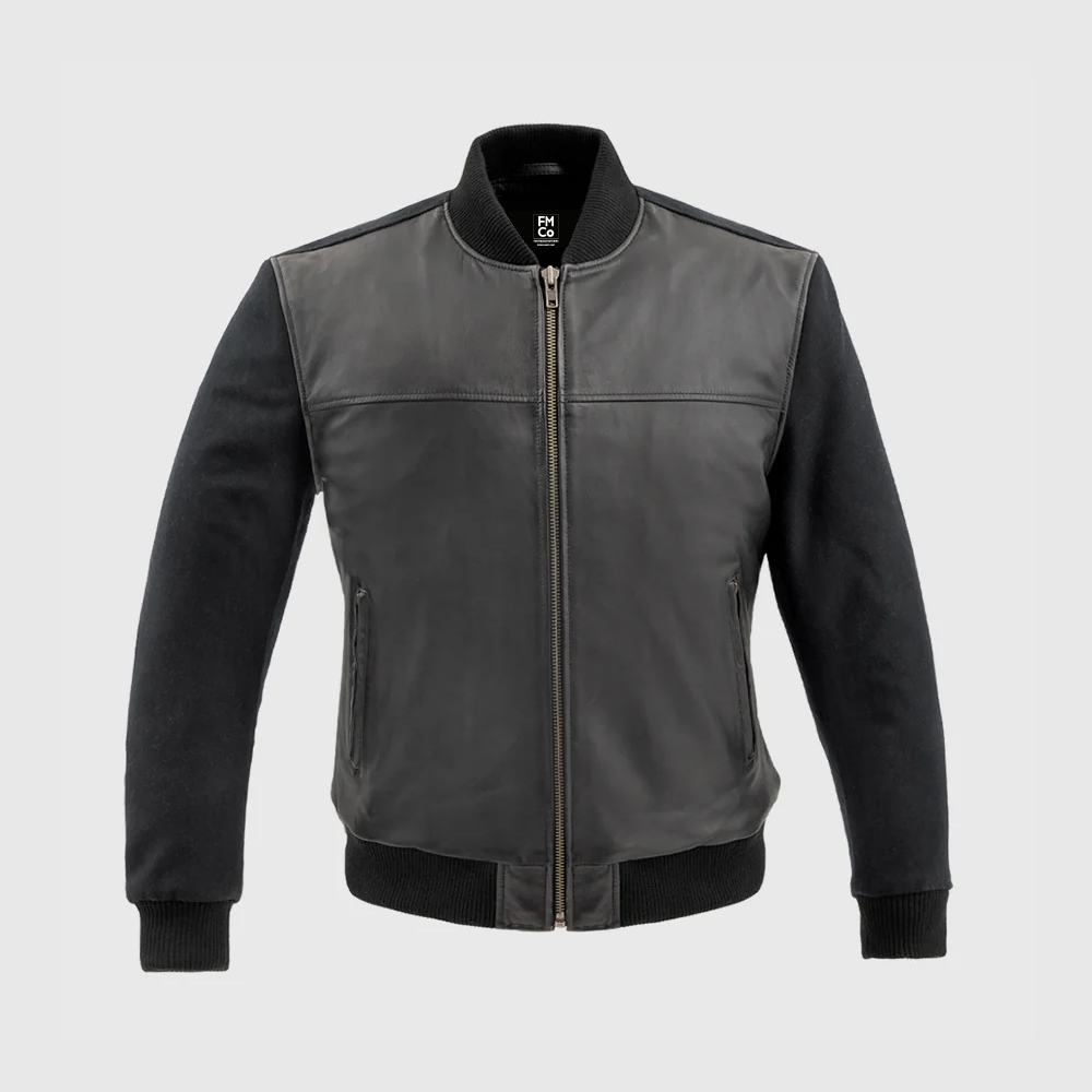Andre Mens Varsity Leather Jacket