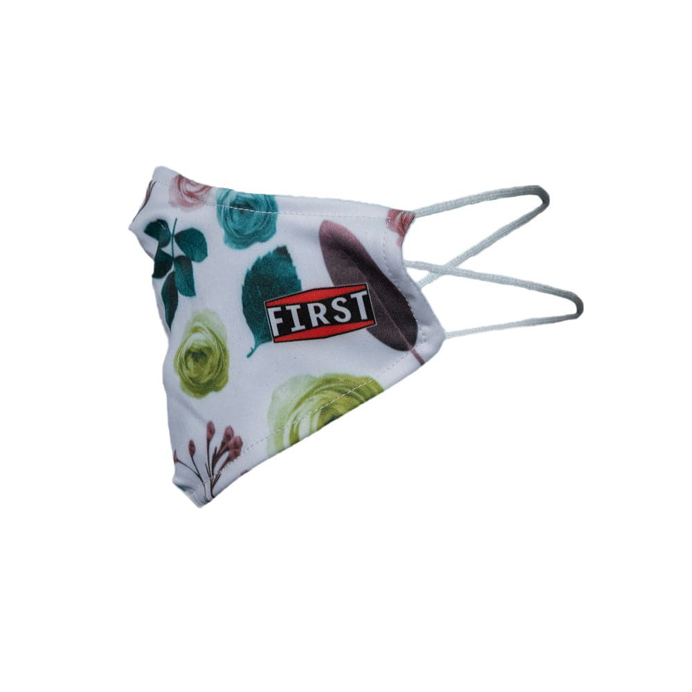 2-Ply Brown/Green Floral Reusable Non-Medical Breathable & Elastic Ear Bands Face Masks (5-Pcs Pack) Face Mask First Manufacturing Company