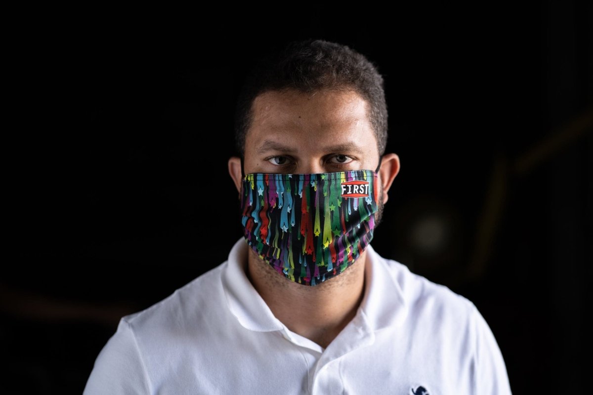 2-Ply Falling Stars Reusable Non-Medical Breathable & Elastic Ear Bands Face Masks (5-Pcs Pack) Face Mask First Manufacturing Company