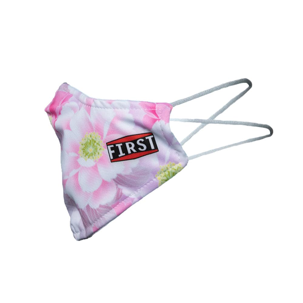 2-Ply White/Pink Floral Reusable Non-Medical Breathable & Elastic Ear Bands Face Masks (5-Pcs Pack) Face Mask First Manufacturing Company