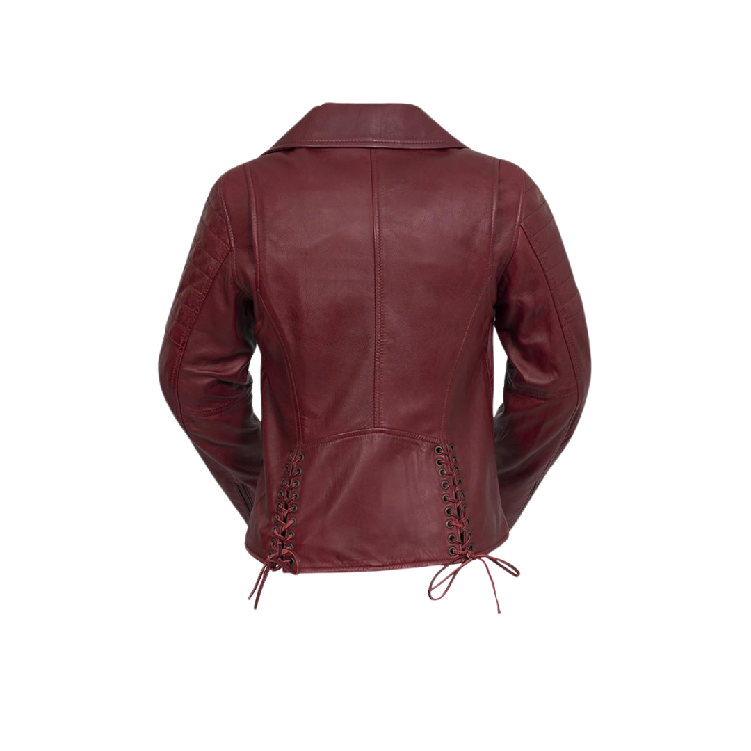 Elizabeth Women's Fashion Moto Leather Jacket FMCo