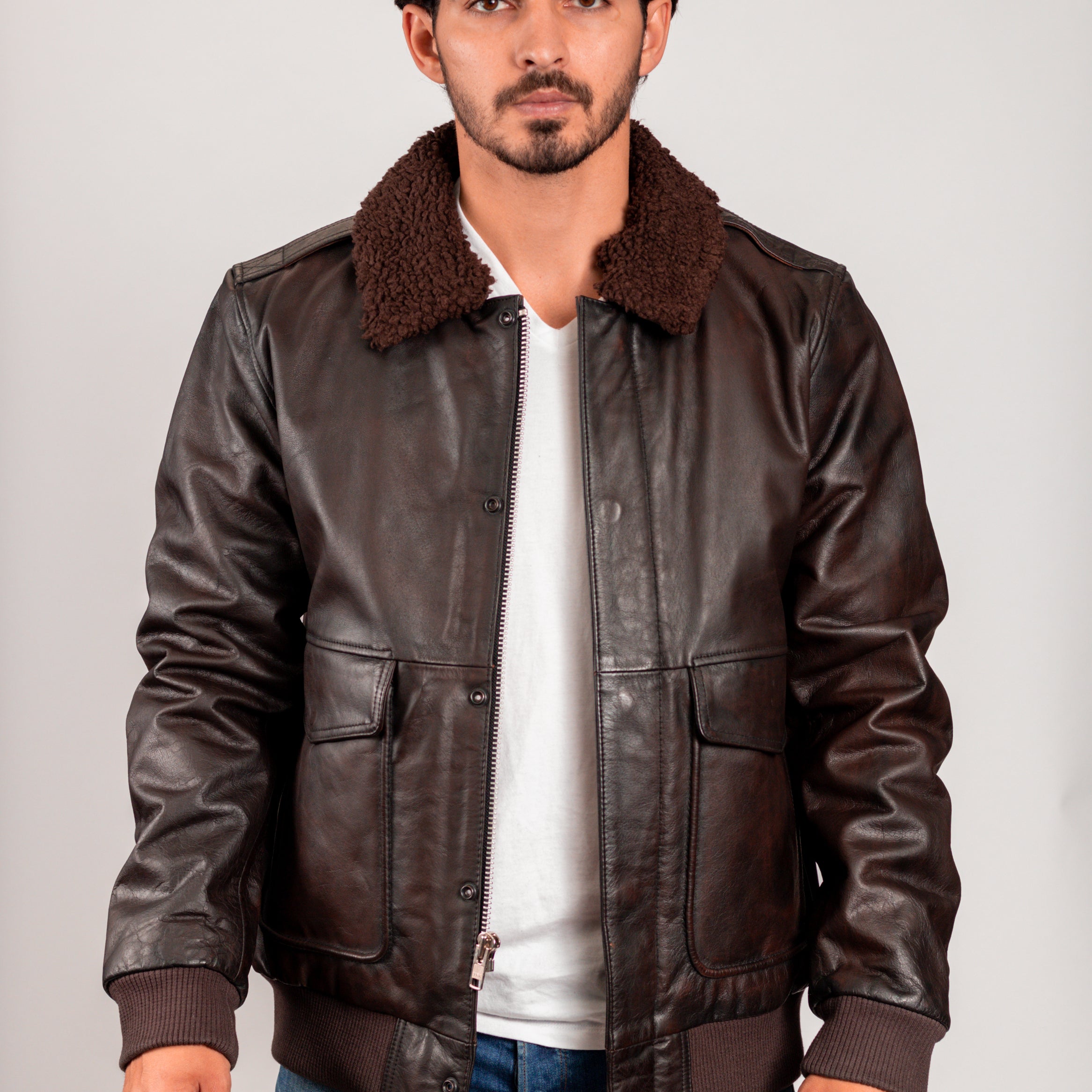 Bomber Men's Fashion Leather Jacket