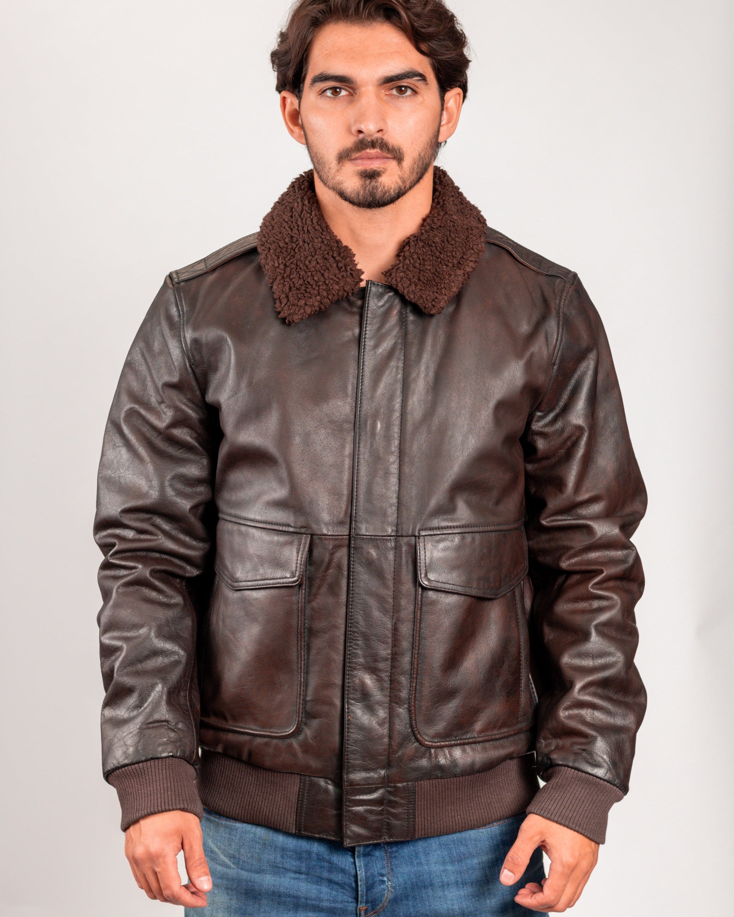 Bomber Men's Fashion Leather Jacket