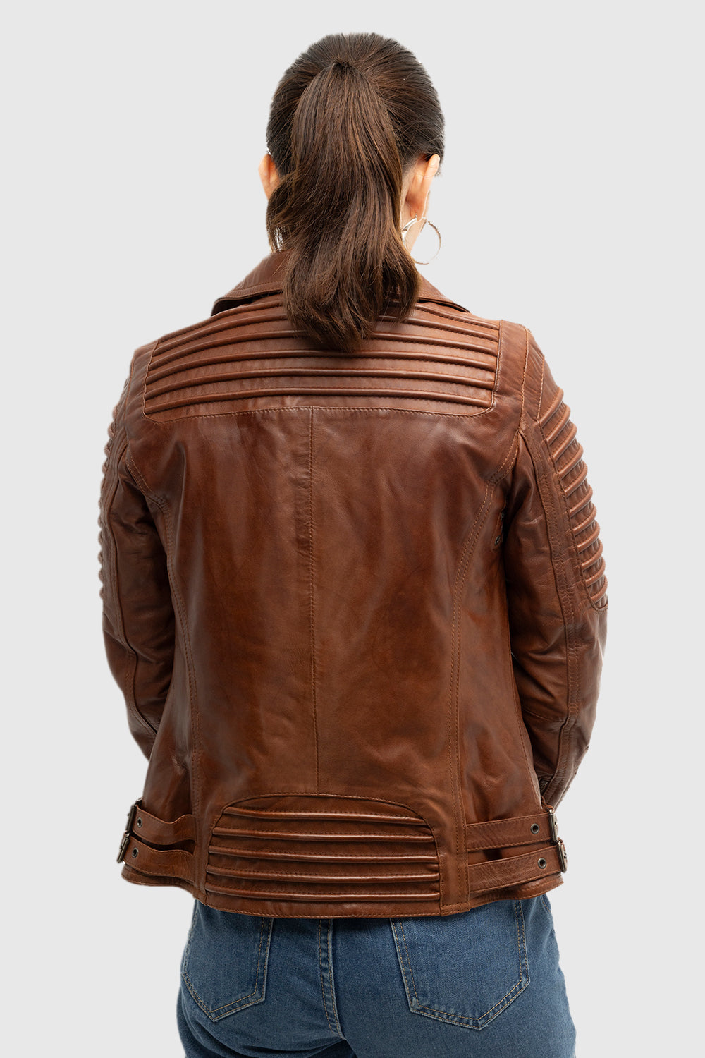 Queens Womens Fashion Lambskin Leather Jacket Red Ford Women's Fashion Moto Leather Jacket Whet Blu NYC
