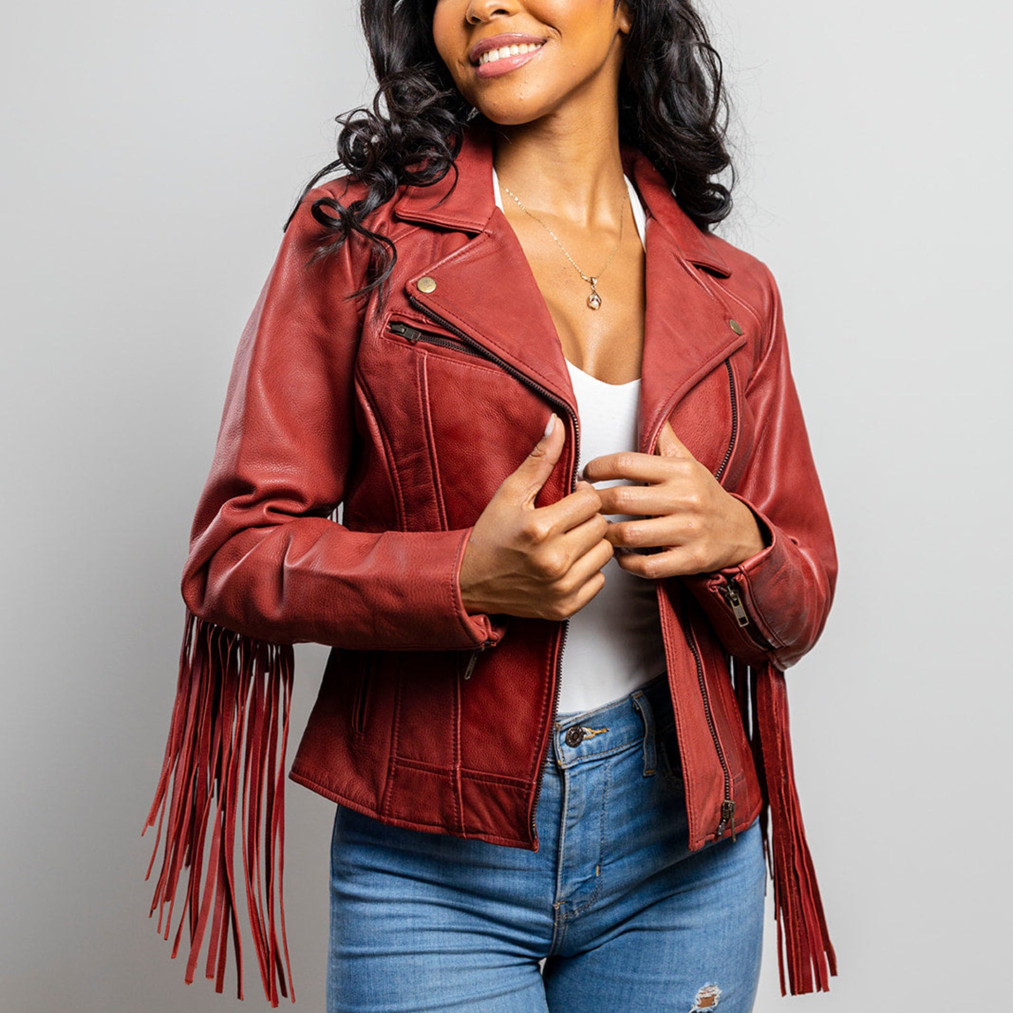 Daisy Womens Fashion Leather Jacket Women's Leather Jacket Whet Blu NYC