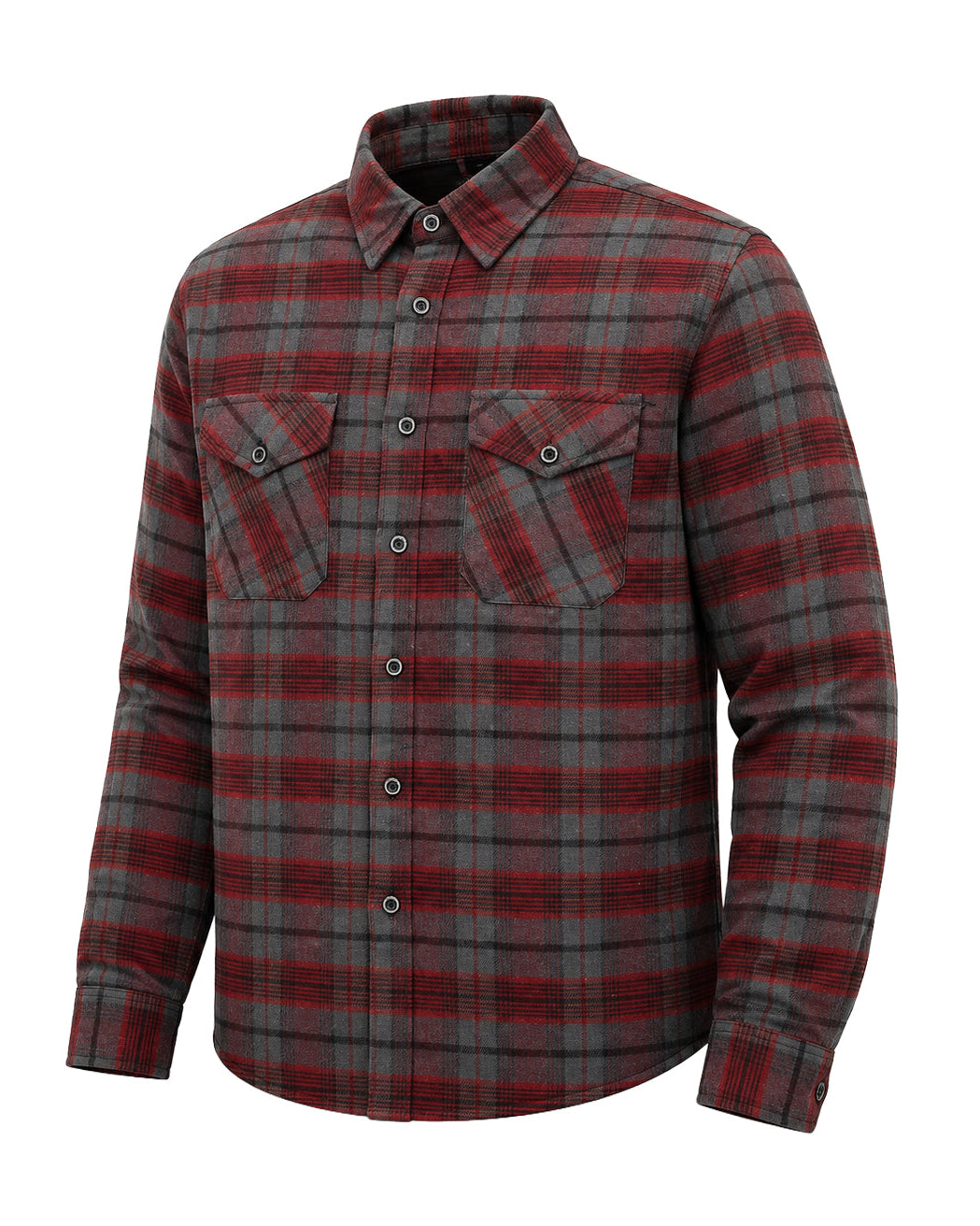 Vintage - Men’s Plaid Motorcycle flannel Shirt Men's Shirt Garments Buffalo Red S