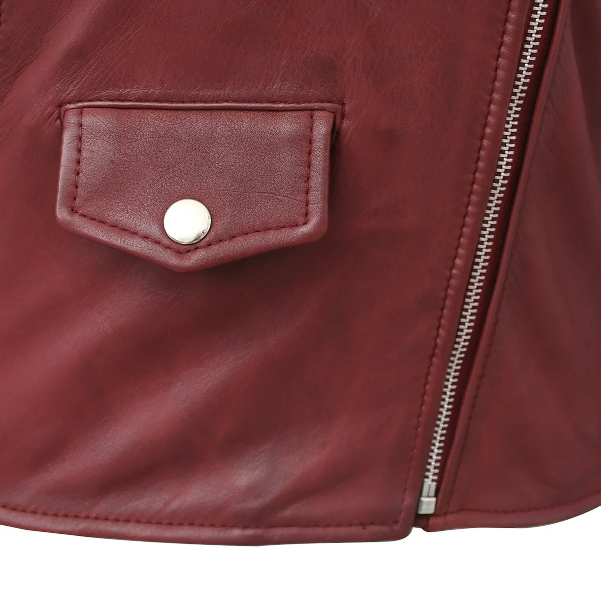 Lennox Moto Style Leather Jacket Women's Fashion Leather Jacket FMCo