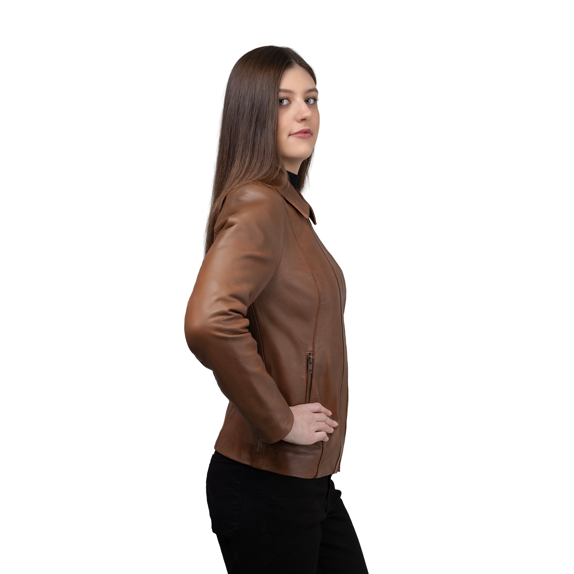 Fleur Women's Leather Jacket FMCo NY