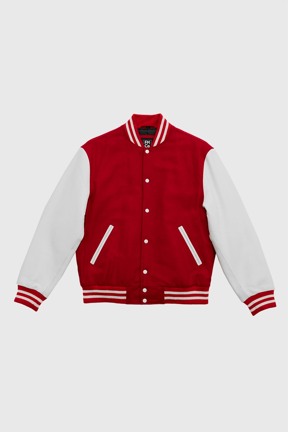 Varsity Wool Body With Leather Sleeves