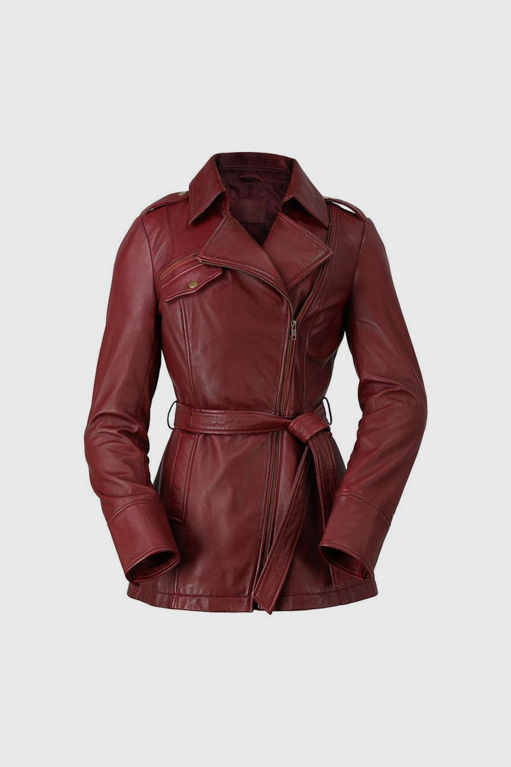 Traci Womens Leather Jacket Oxblood Women's Leather Jacket Whet Blu NYC