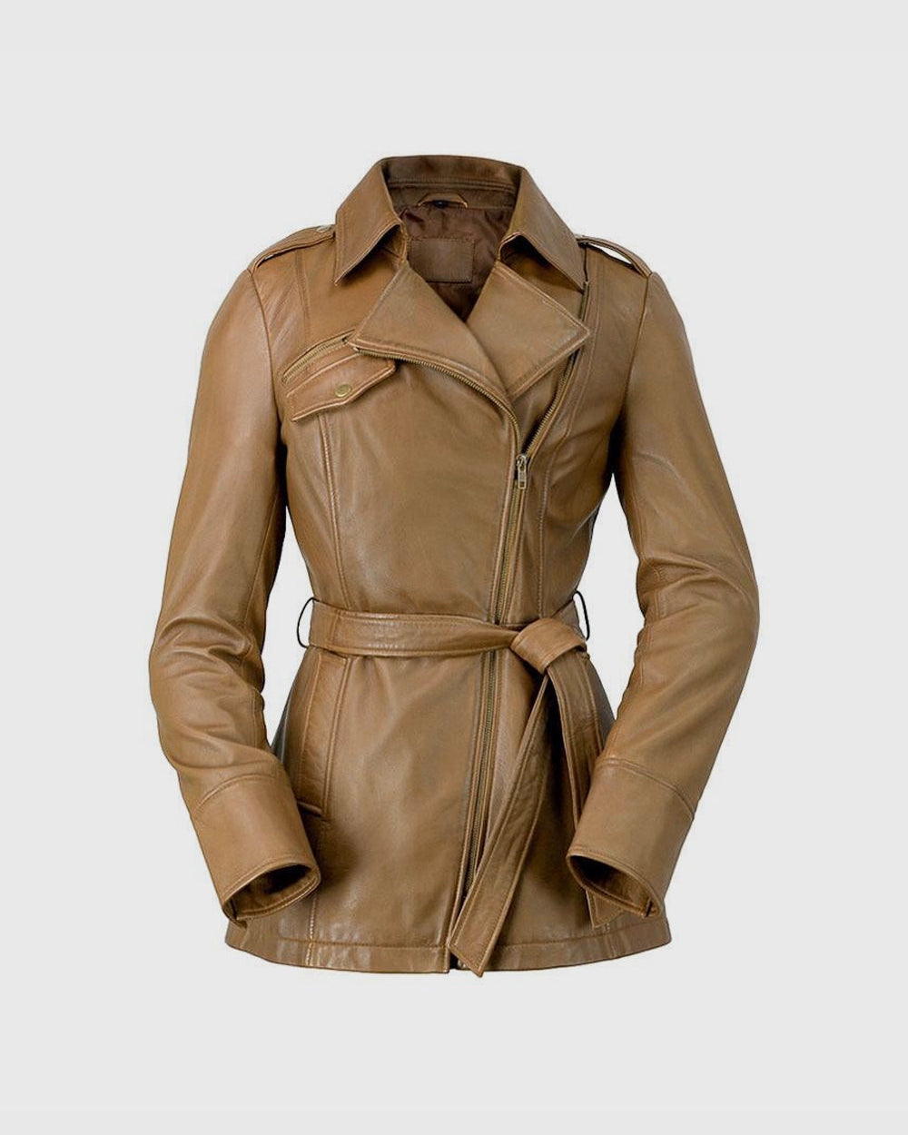 Traci Womens Leather Jacket Camel Women's Leather Jacket Whet Blu NYC