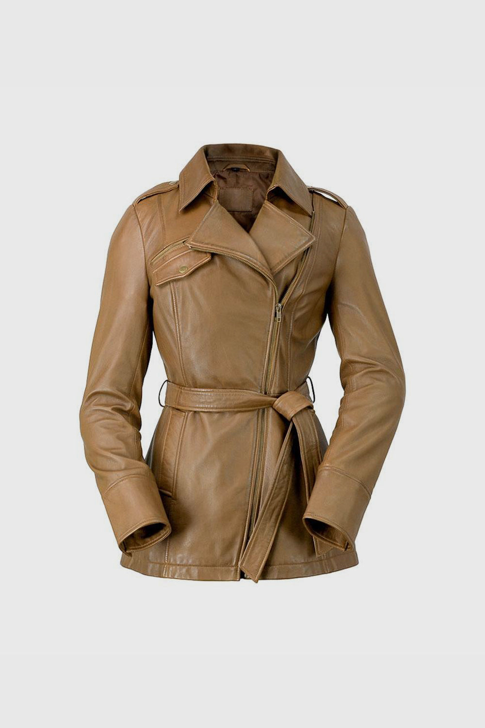 Traci Womens Leather Jacket Camel Women's Leather Jacket Whet Blu NYC