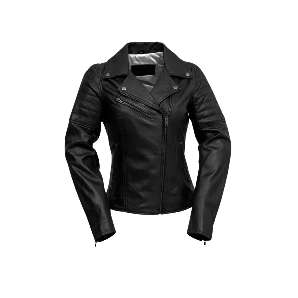 Elizabeth Women's Fashion Moto Leather Jacket FMCo