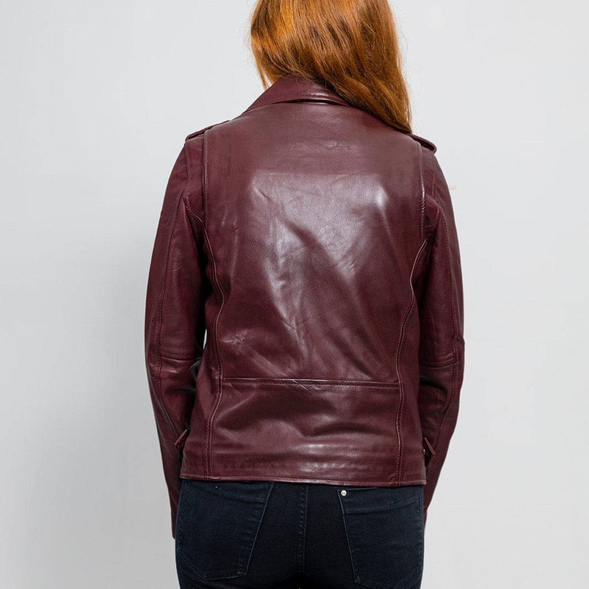 Rebel Womens Leather Jacket Oxblood Women's Leather Jacket