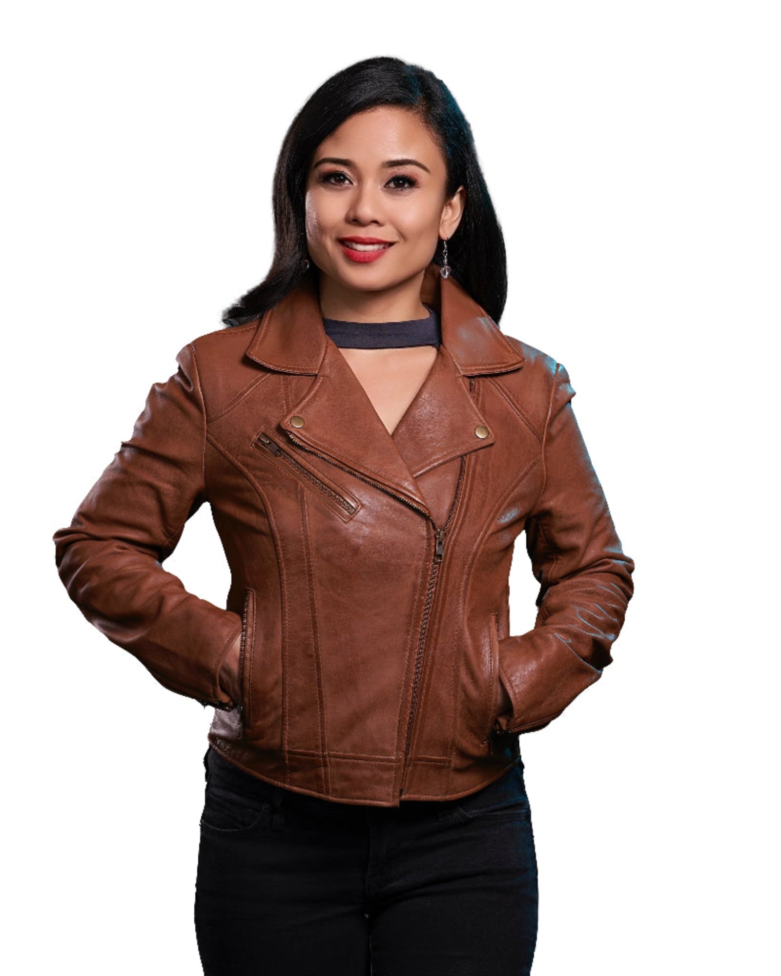 Betsy - Women's Fashion Lambskin Leather Jacket Women's Leather Jacket