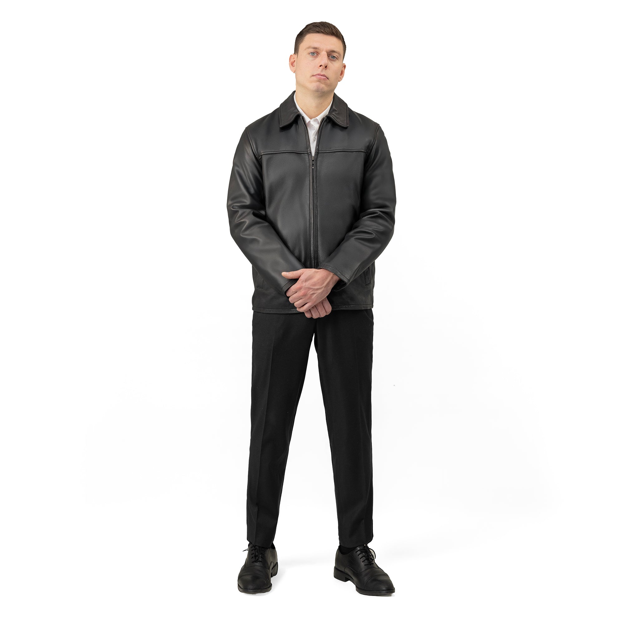 James Men's Leather Jacket FMCo NY