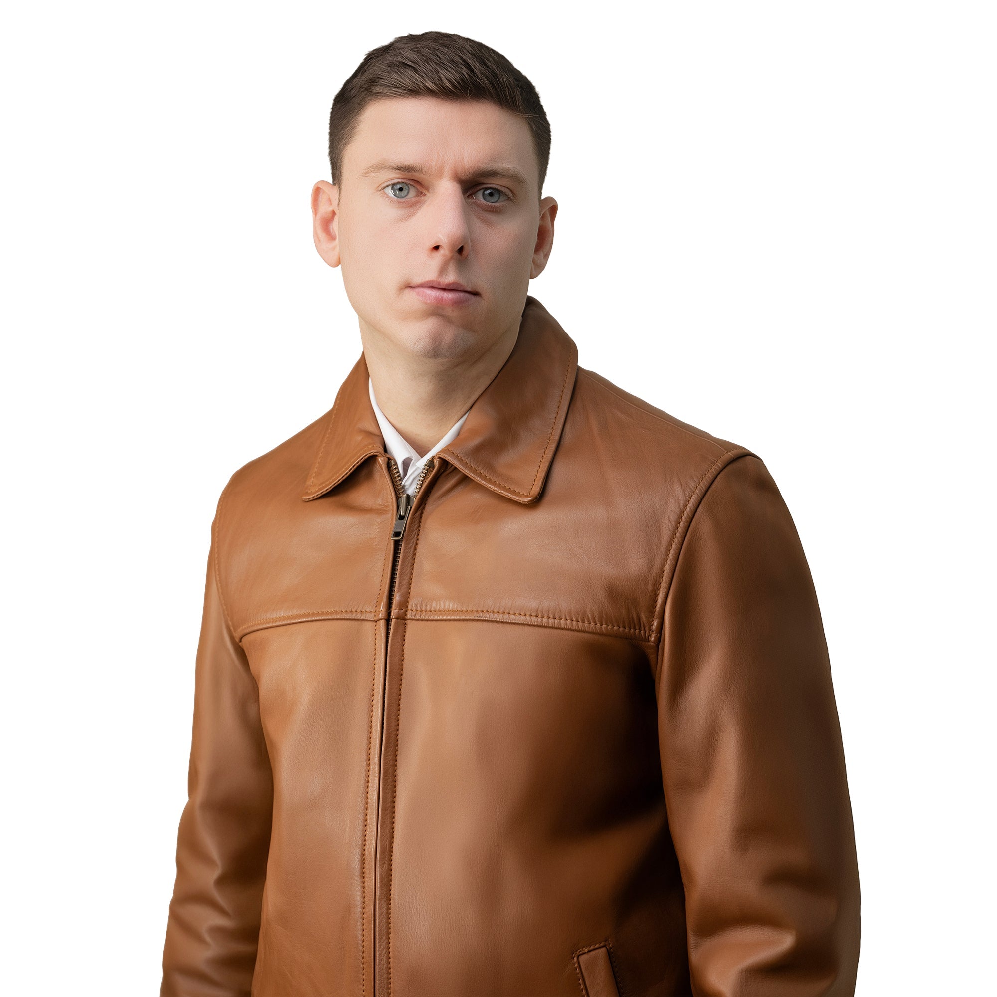 James Men's Leather Jacket FMCo NY
