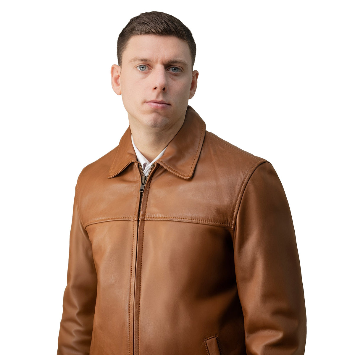 James Men's Leather Jacket FMCo NY