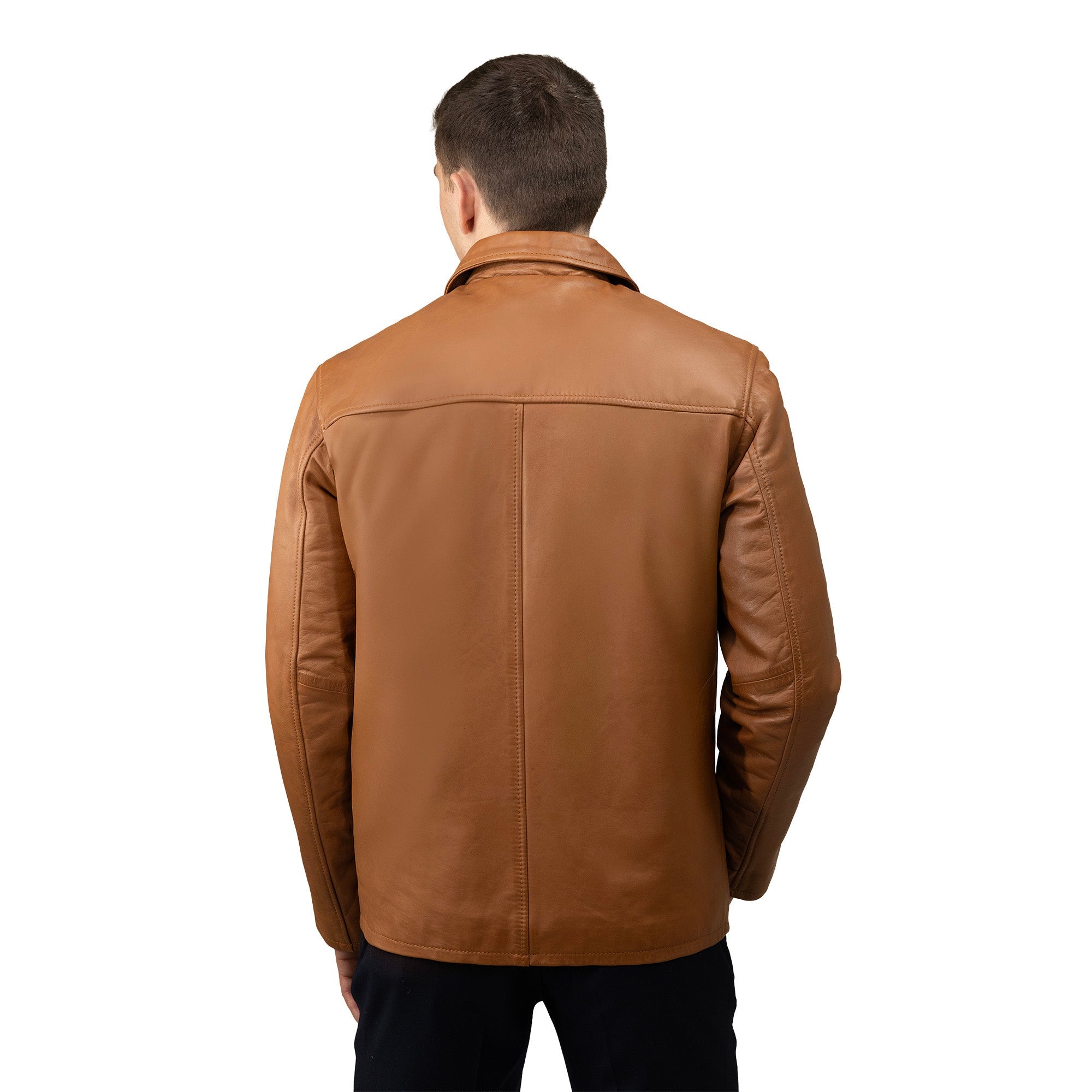 James Men's Leather Jacket FMCo NY