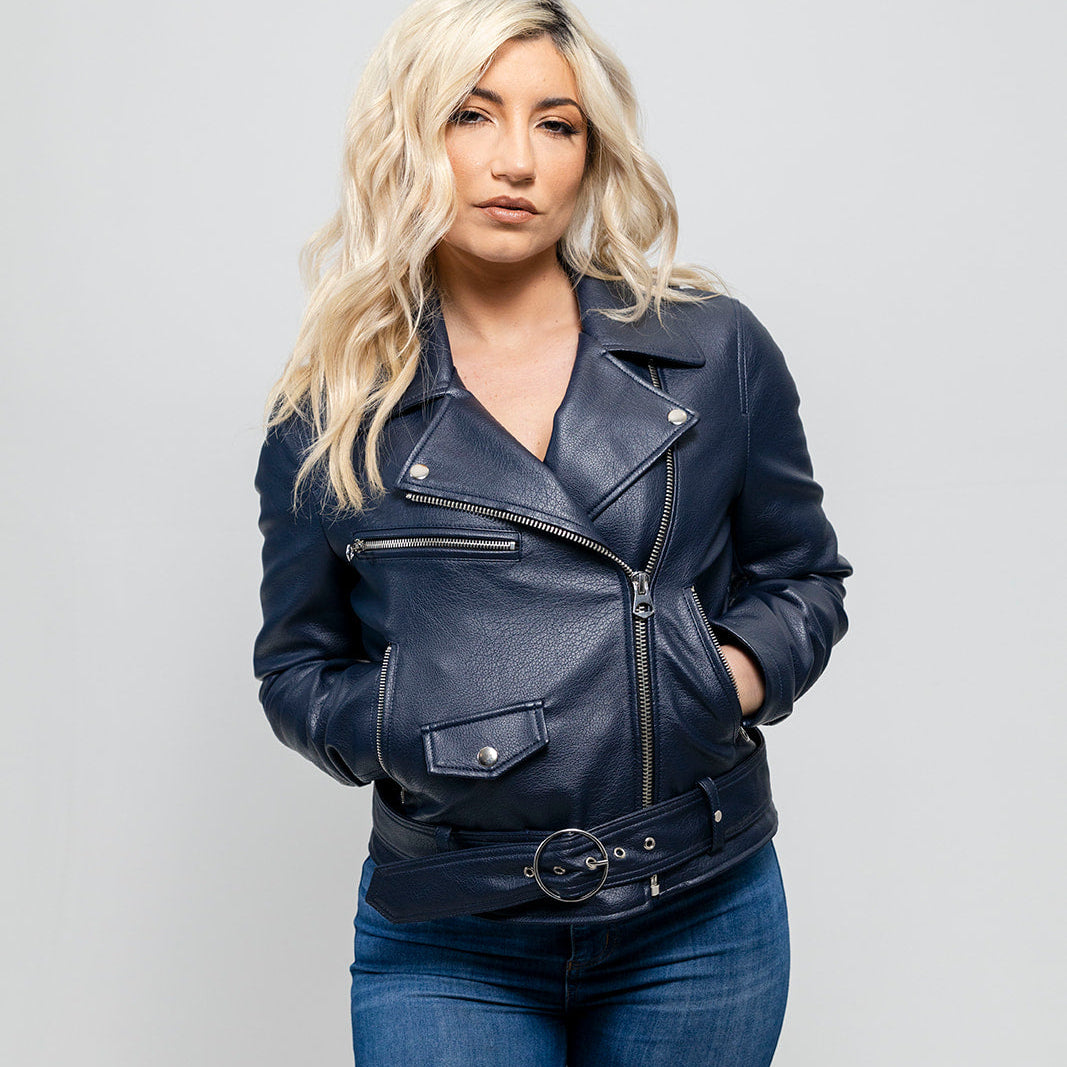 Remy - Women's Vegan Faux Leather Jacket