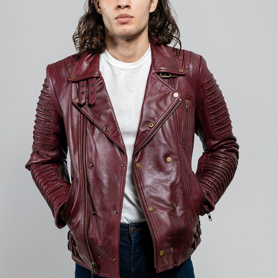Brooklyn Mens Lambskin Leather Jacket