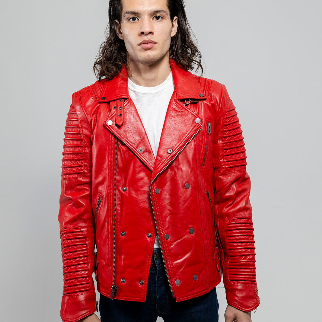 Brooklyn Mens Lambskin Leather Jacket