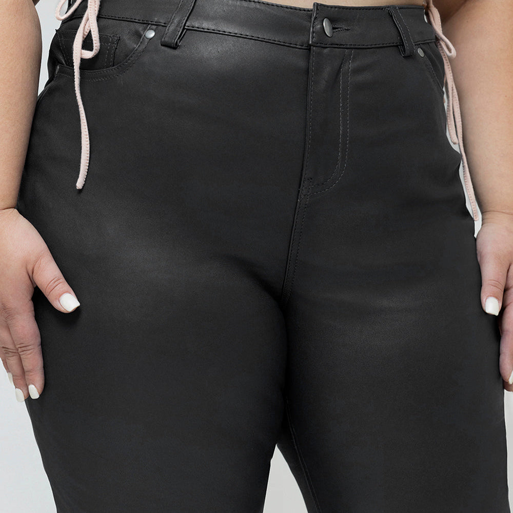 Arya Leather Pants Whet Blu NYC