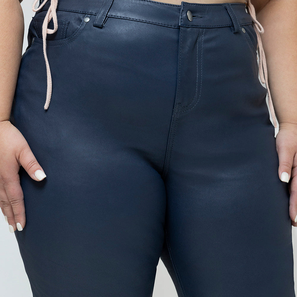 Arya Leather Pants Whet Blu NYC