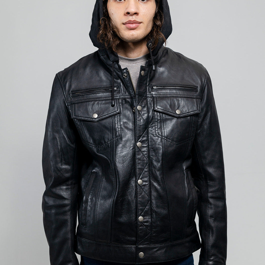Axel Mens Leather Jacket Men's Leather Jacket Whet Blu NYC