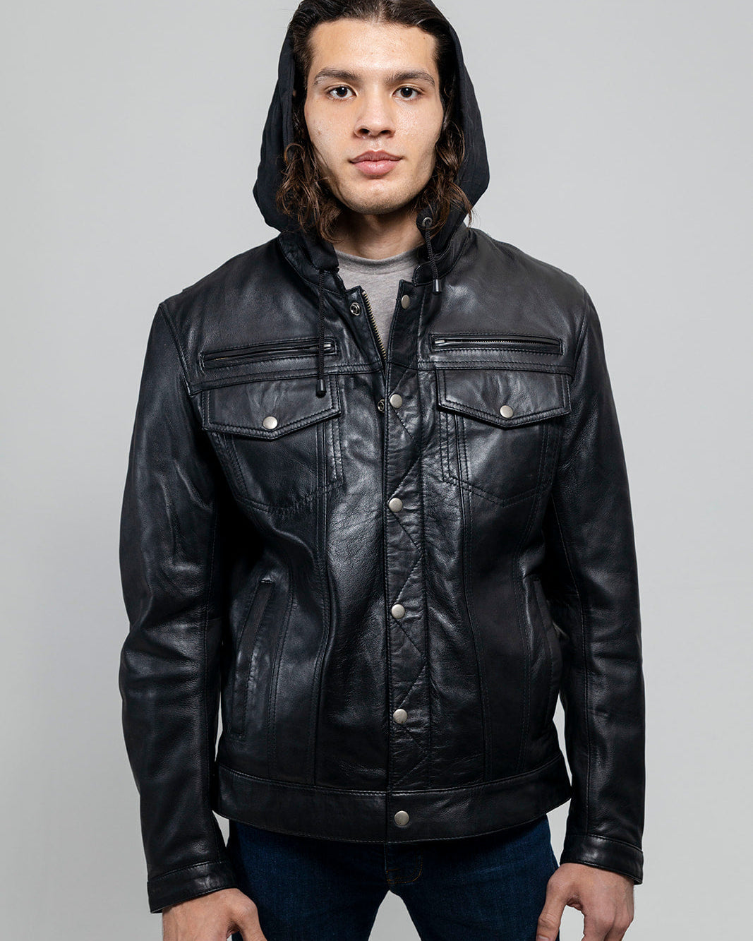 Axel Mens Leather Jacket Men's Leather Jacket Whet Blu NYC