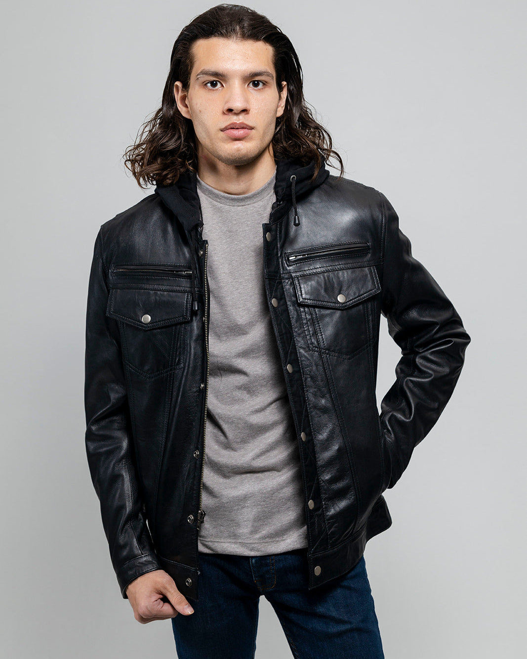 Axel Mens Leather Jacket Men's Leather Jacket Whet Blu NYC