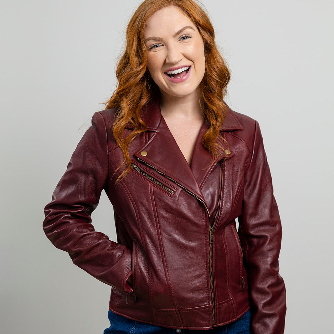 Betsy - Women's Fashion Lambskin Leather Jacket