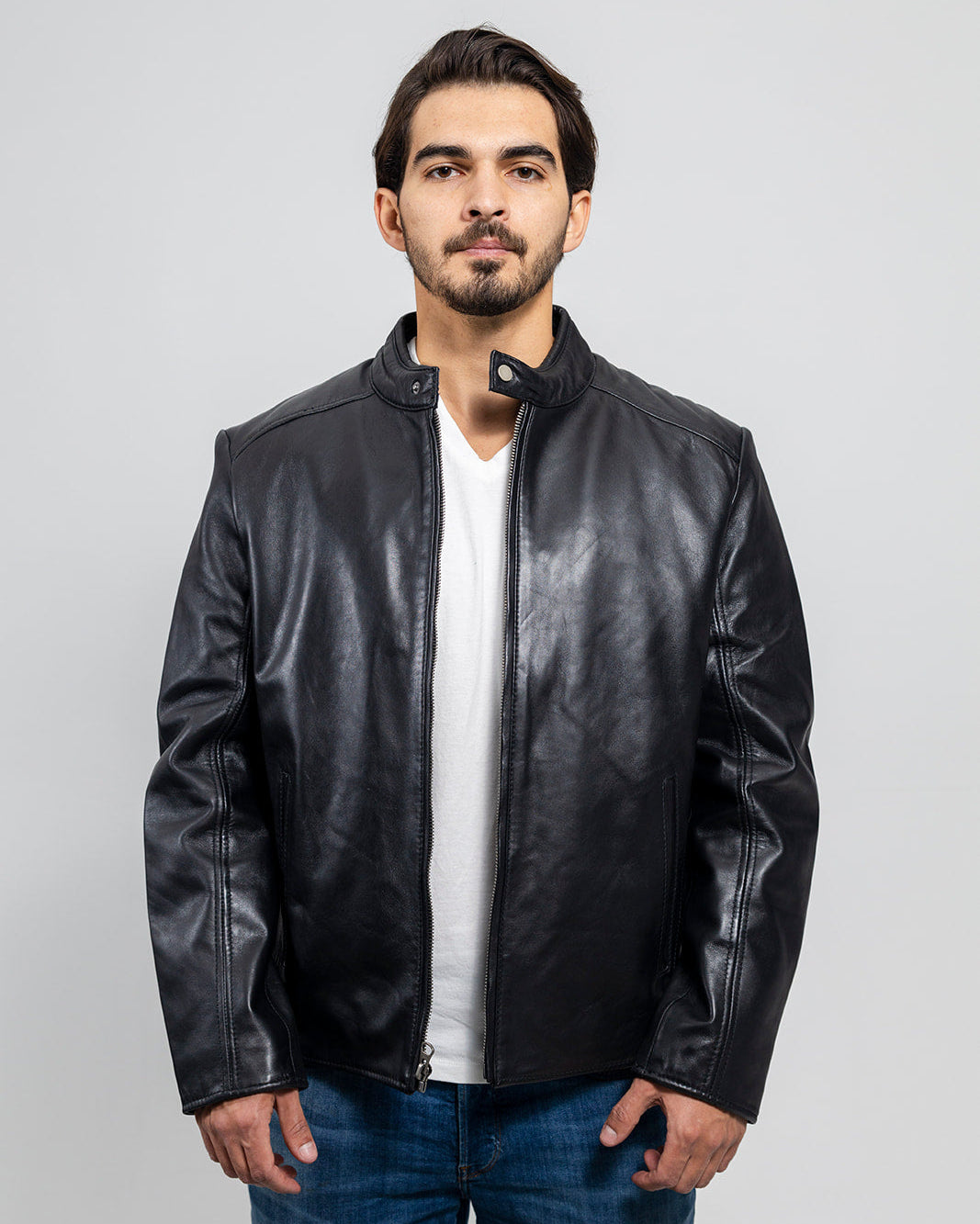 Blake Mens Leather Jacket Men's Leather Jacket Whet Blu NYC