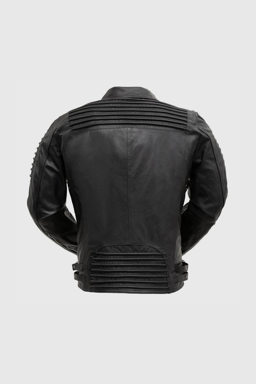 Brooklyn Mens Lambskin Leather Jacket Black Men's Motorcycle style Jacket Whet Blu NYC