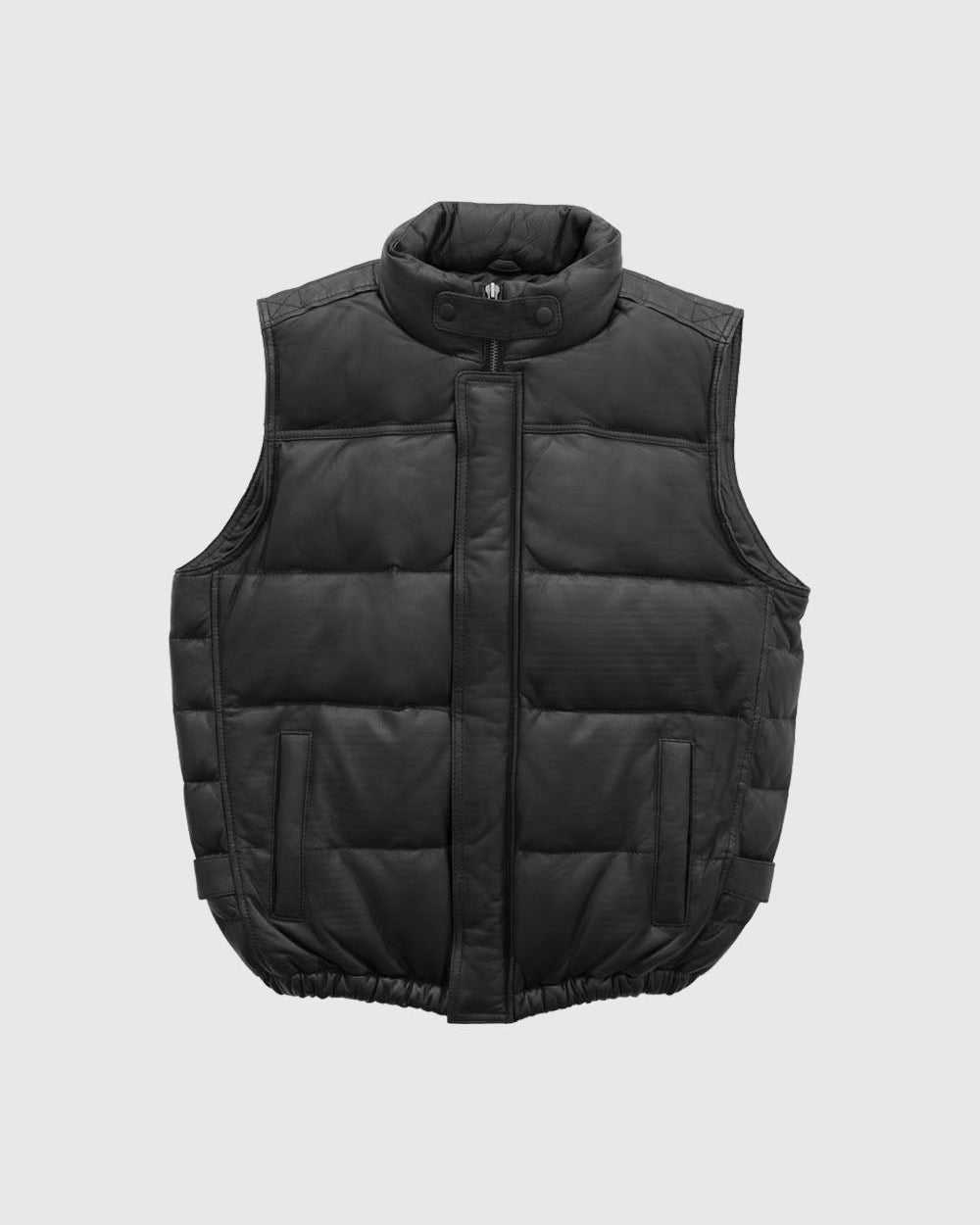 Carson Fashion Leather Vest Whet Blu NYC