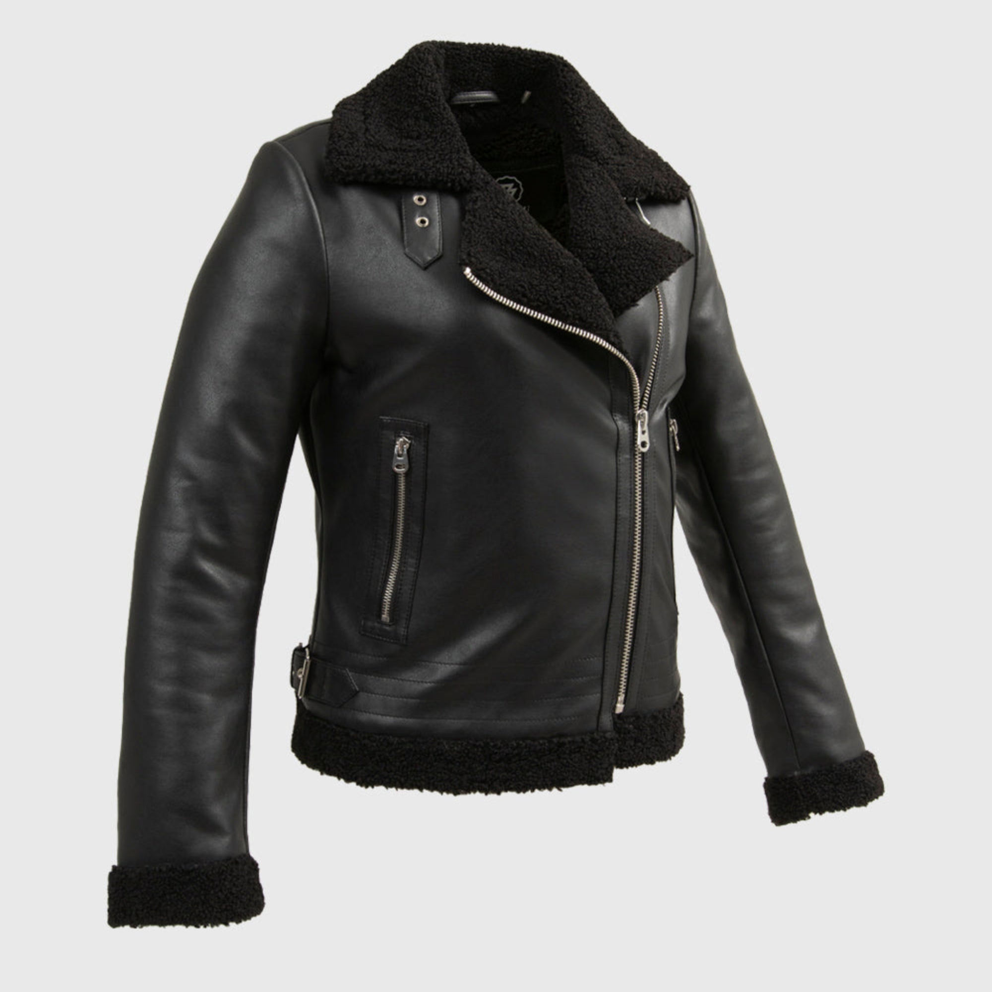 Chelsea - Women's Leather Jacket Black Women's Leather Jacket Whet Blu NYC