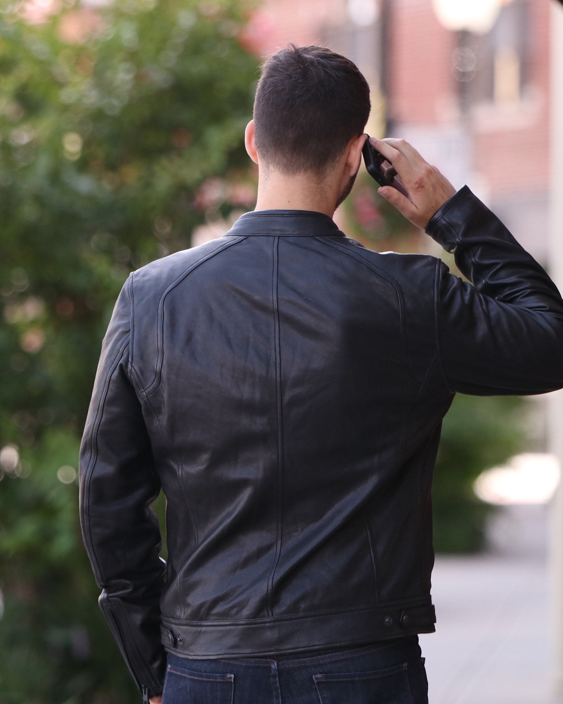 Clark Mens leather Jacket Men's Leather Jacket Whet Blu NYC