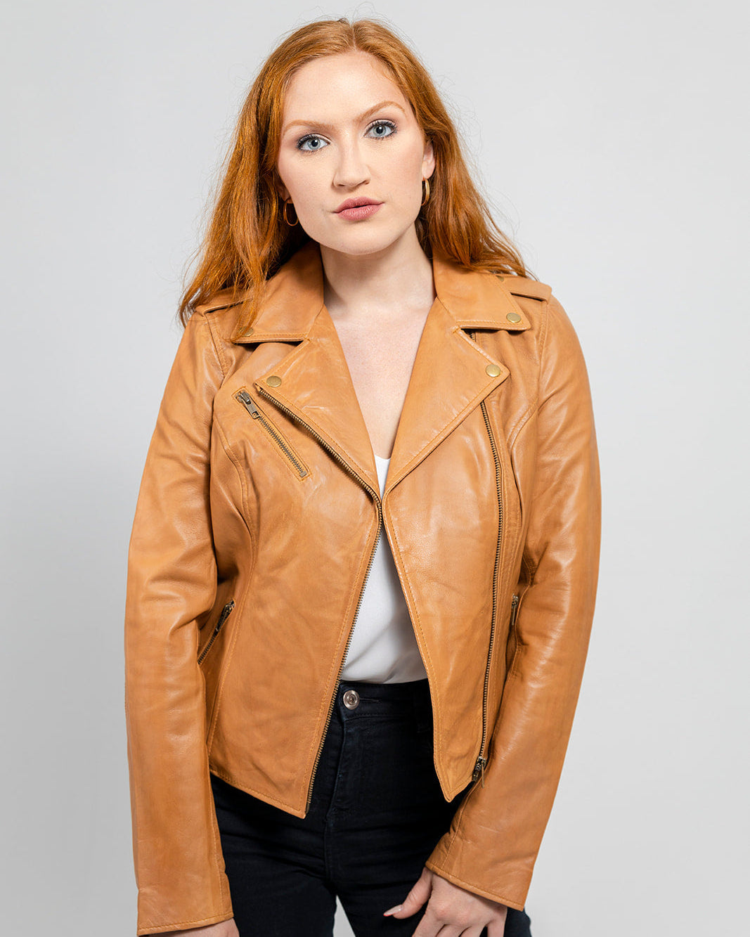 Harper Moto Leather Jacket Women's Leather Jacket