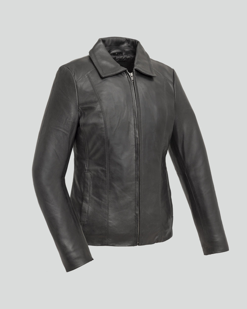 Imelda - A ladies lambskin leather jacket Whet Blu NYC