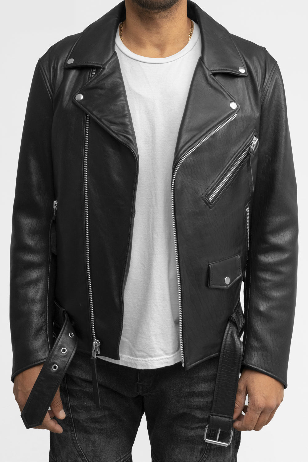 Jay Mens Fashion Leather Jacket Men's New Zealand Lambskin Jacket