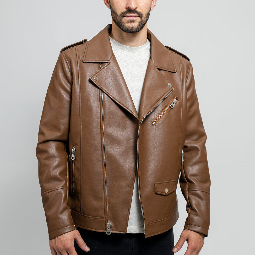 Nash Vegan Faux Leather Jacket Men's Vegan Faux Leather jacket Whet Blu NYC