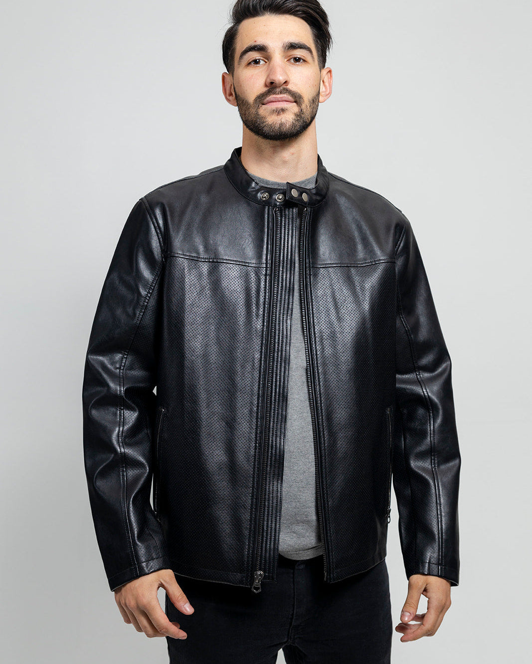 vegan leather jacket mens