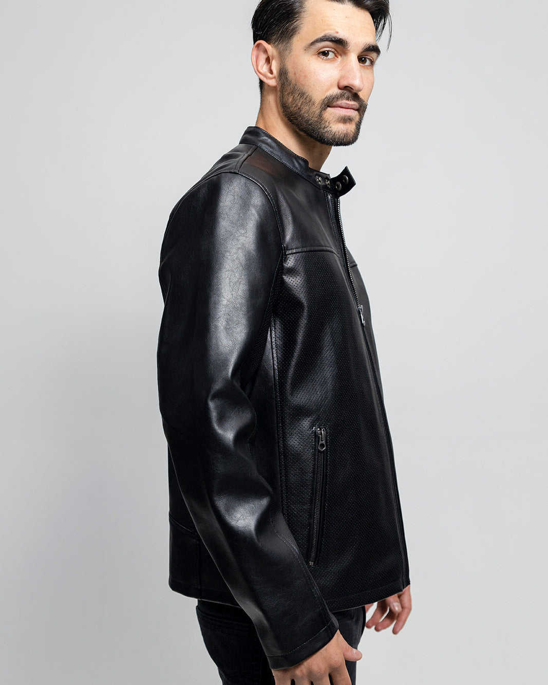 vegan leather jacket mens