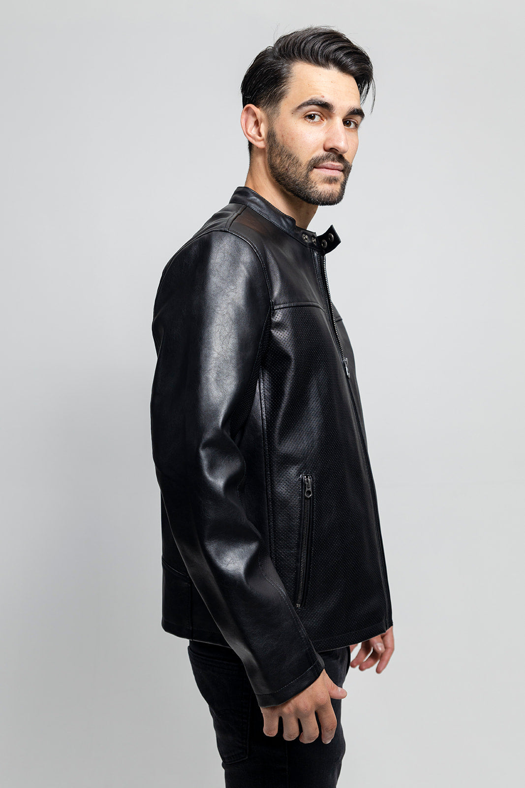 vegan leather jacket mens