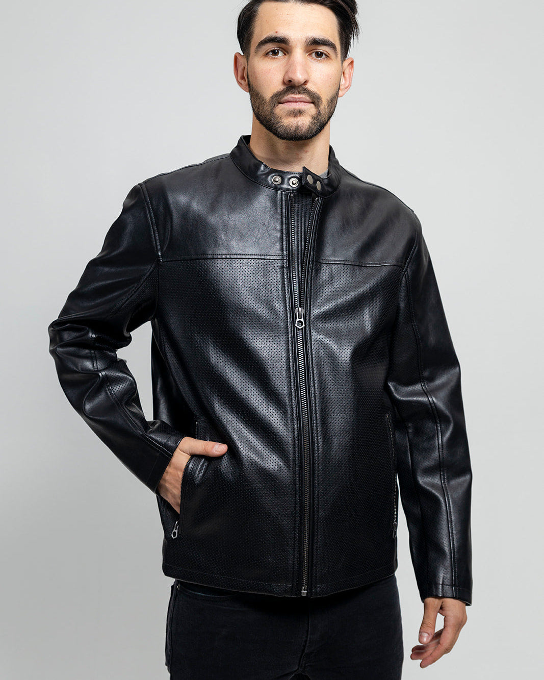 vegan leather jacket mens