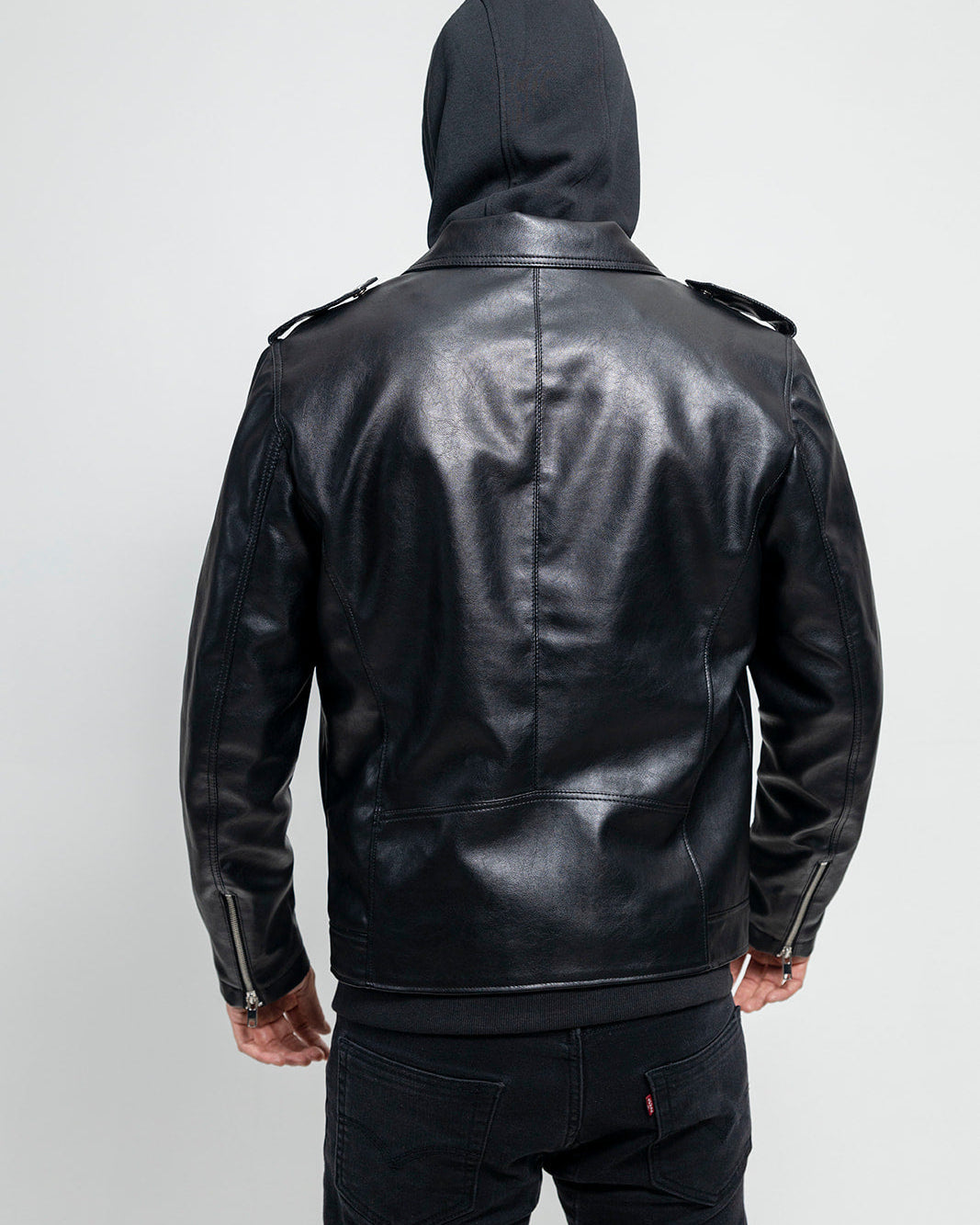 Ralph Men's Vegan Faux Leather Jacket Men's Vegan Faux Leather jacket Whet Blu NYC