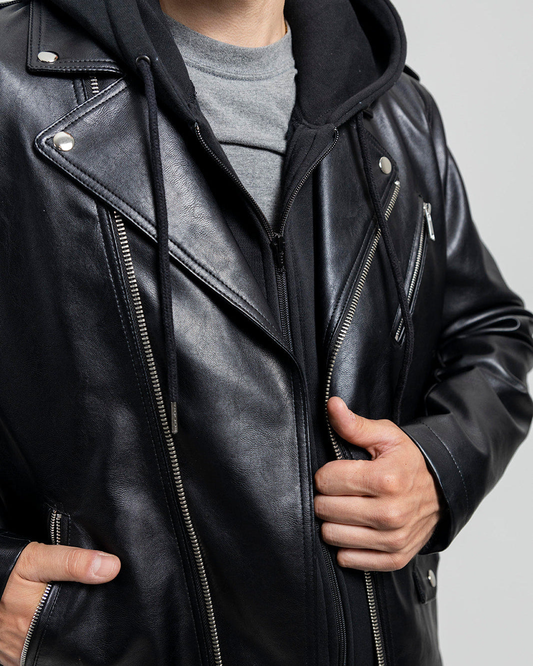 Ralph Men's Vegan Faux Leather Jacket Men's Vegan Faux Leather jacket Whet Blu NYC