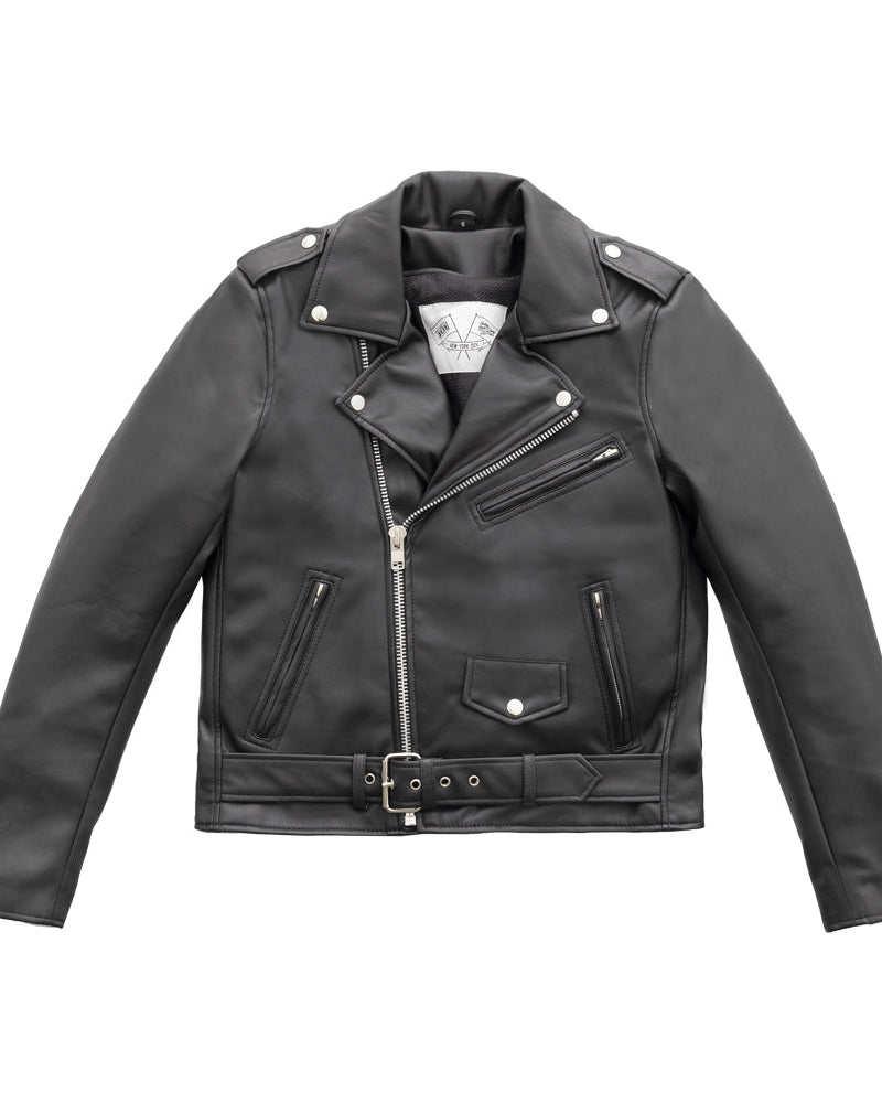 Cassandra Motorcycle Leather Jacket Black Women's Leather Jacket BH&BR COLLAB