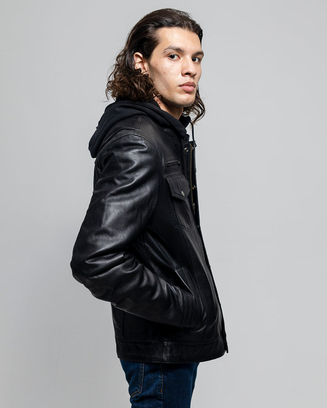 Axel Mens Leather Jacket Men's Leather Jacket Whet Blu NYC
