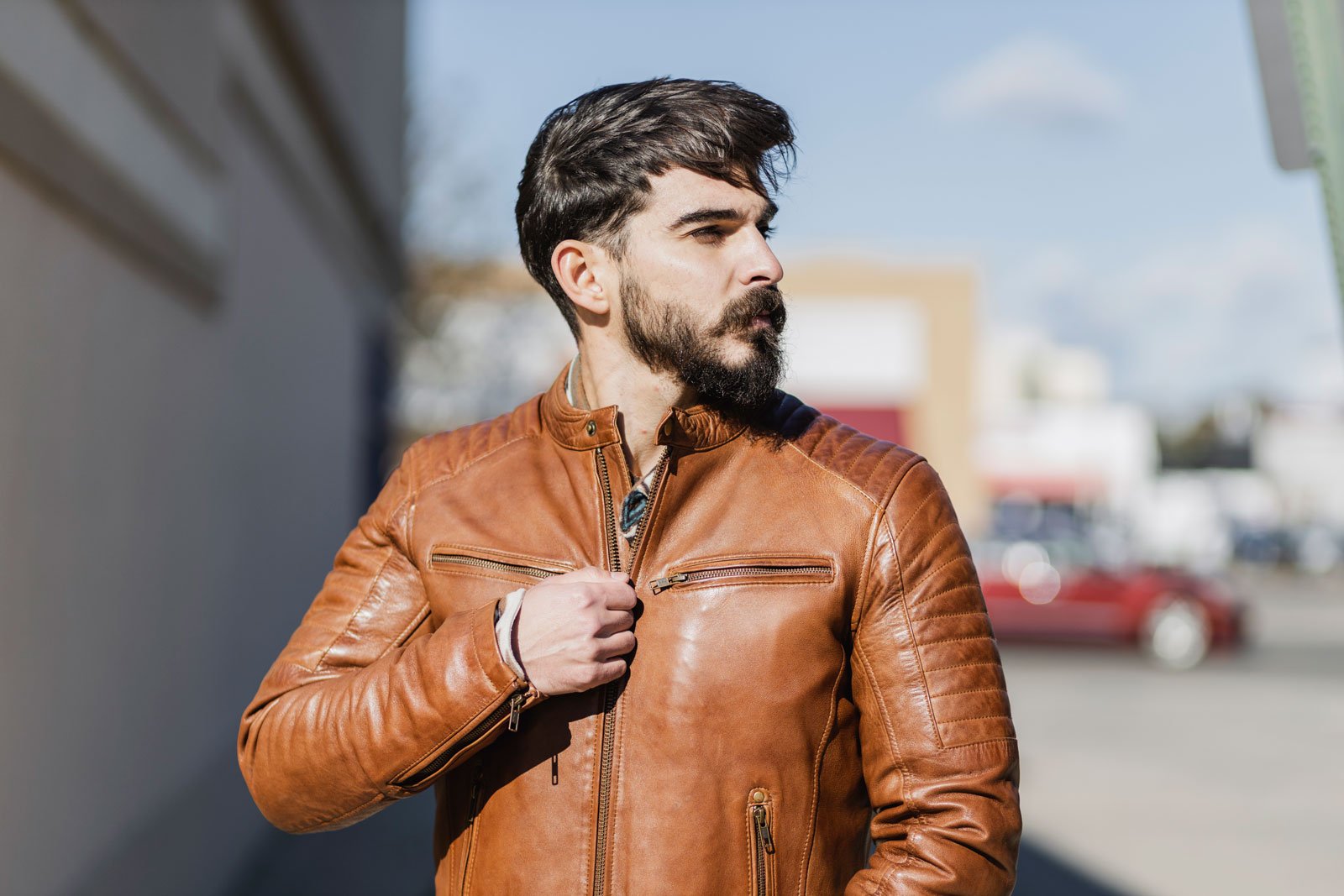 Zack Men's Fashion Leather Jacket Men's Leather Jacket FMCo NY